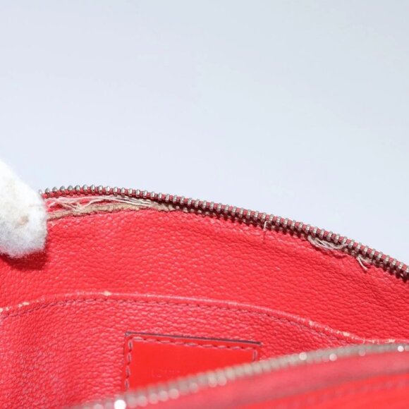 LOUIS VUITTON Epi Pochette Cosmetic PM Pouch Red M41114 LV Auth 112898 - Picture 9 of 16